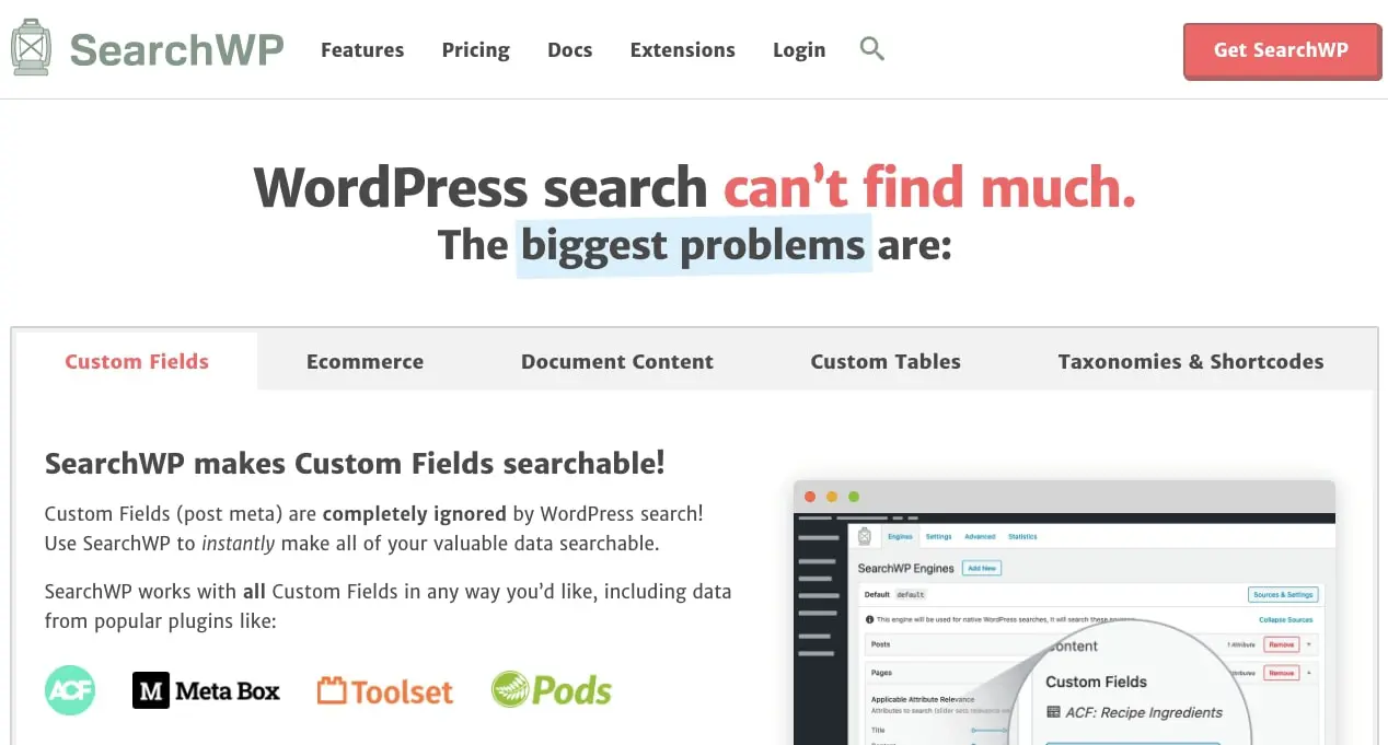 SearchWP plugin