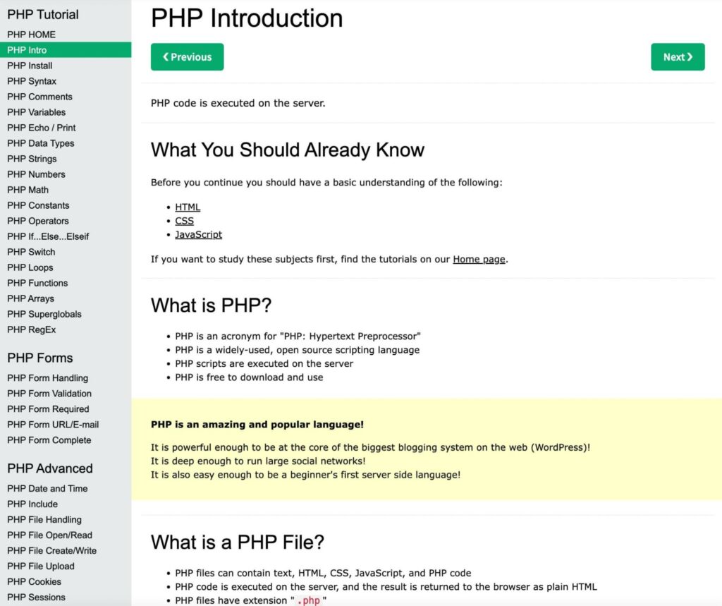introdução ao tutorial de php