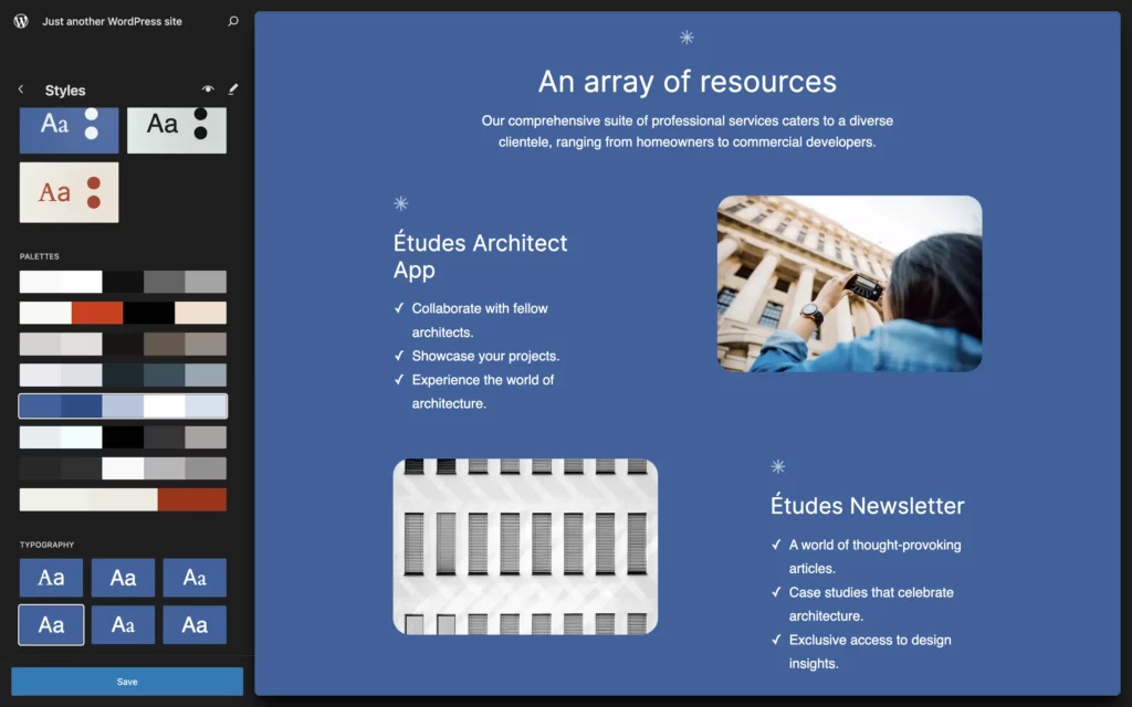 Estilos do WordPress 6.6